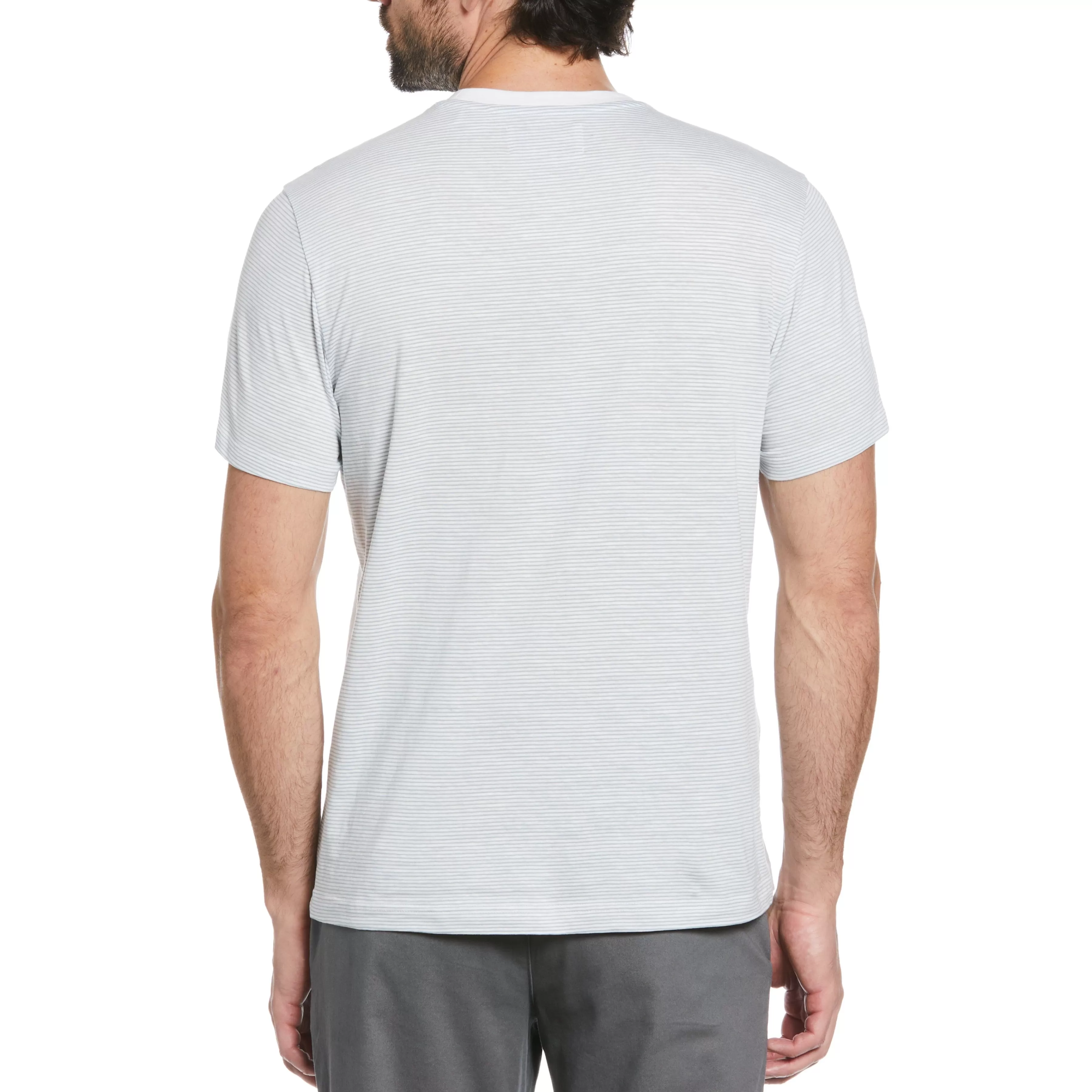 Best Sale Striped Color Block Pocket Tee Men Tees