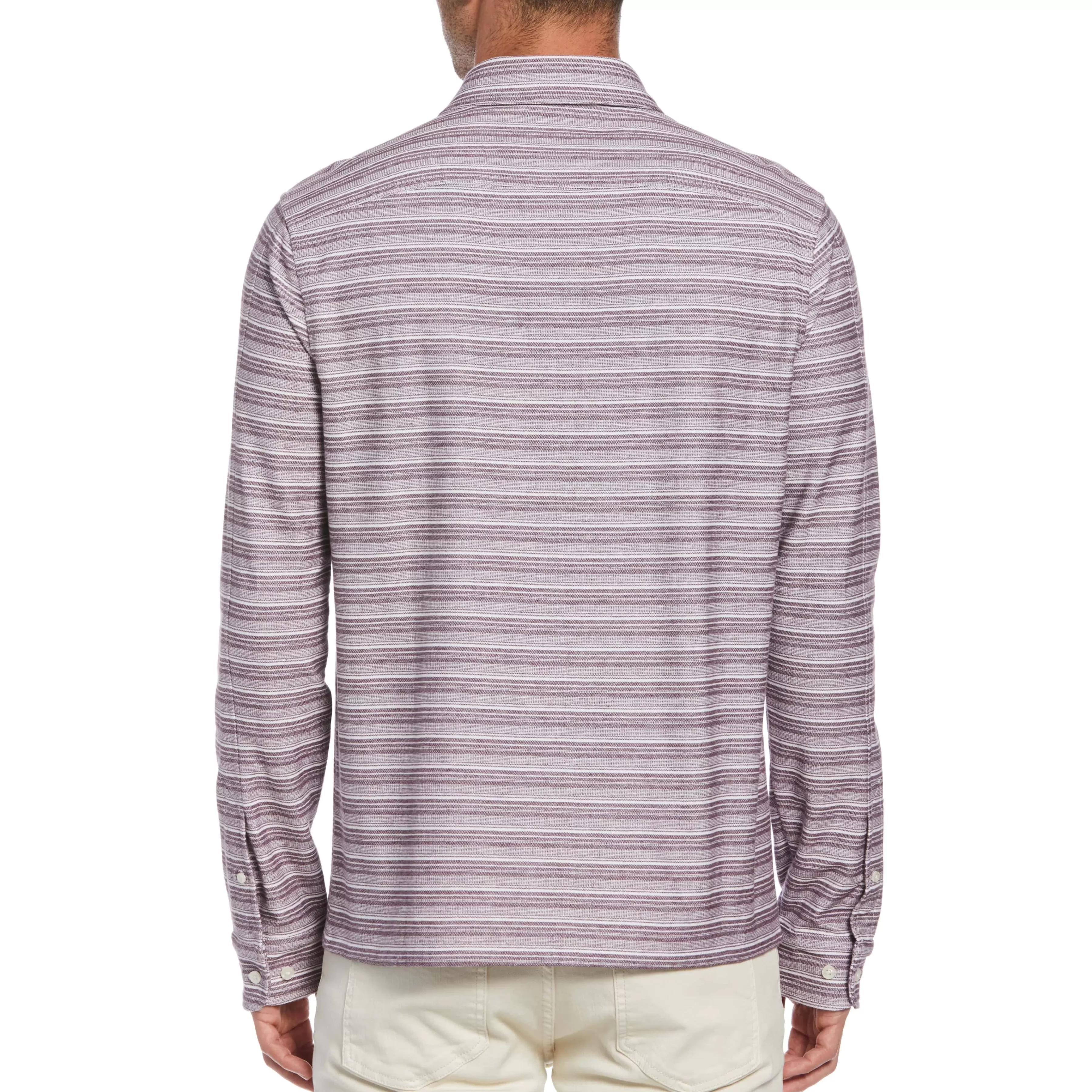 Cheap Striped Double Pocket Shirt Men Shirts