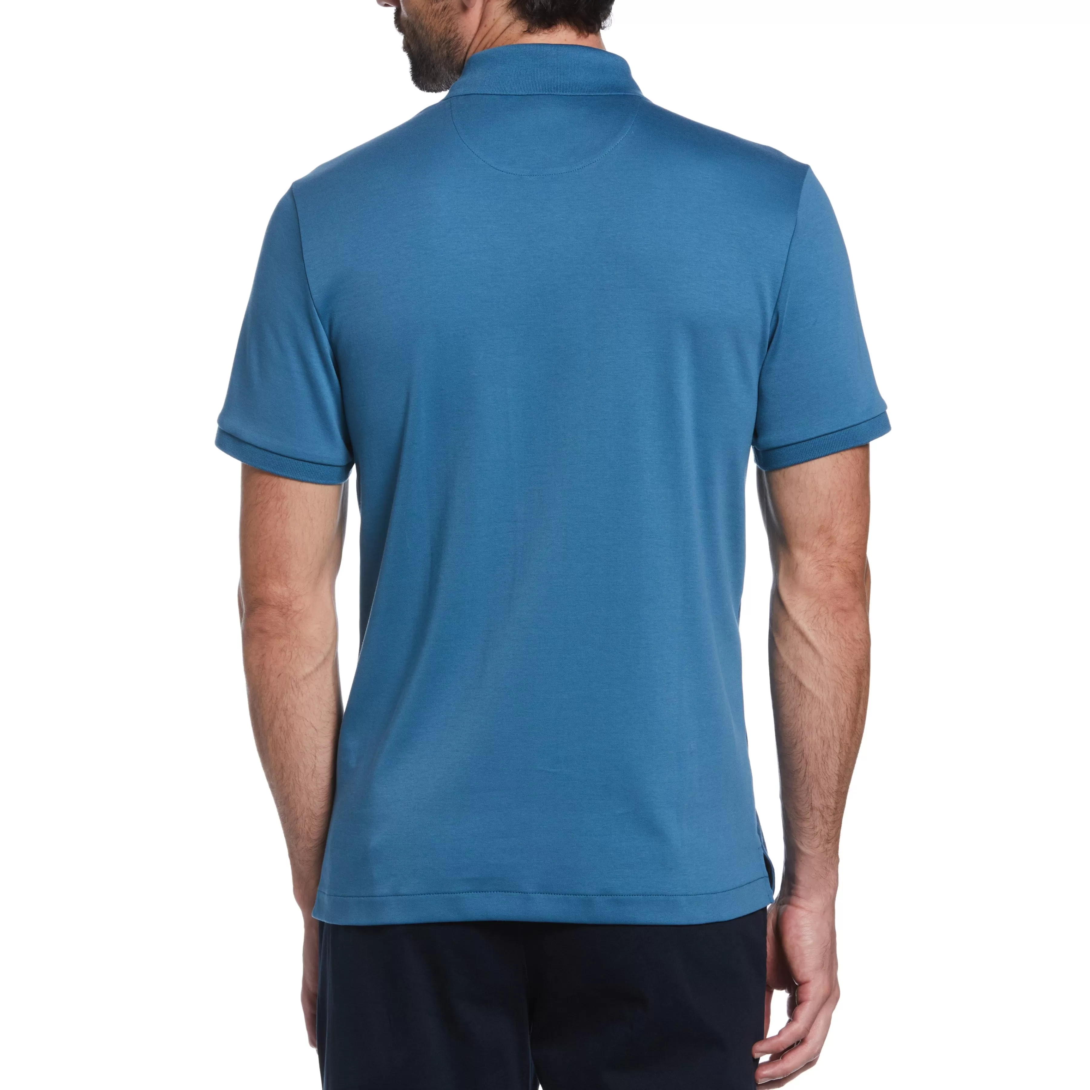 Shop Striped Front Interlock Polo Men Polos