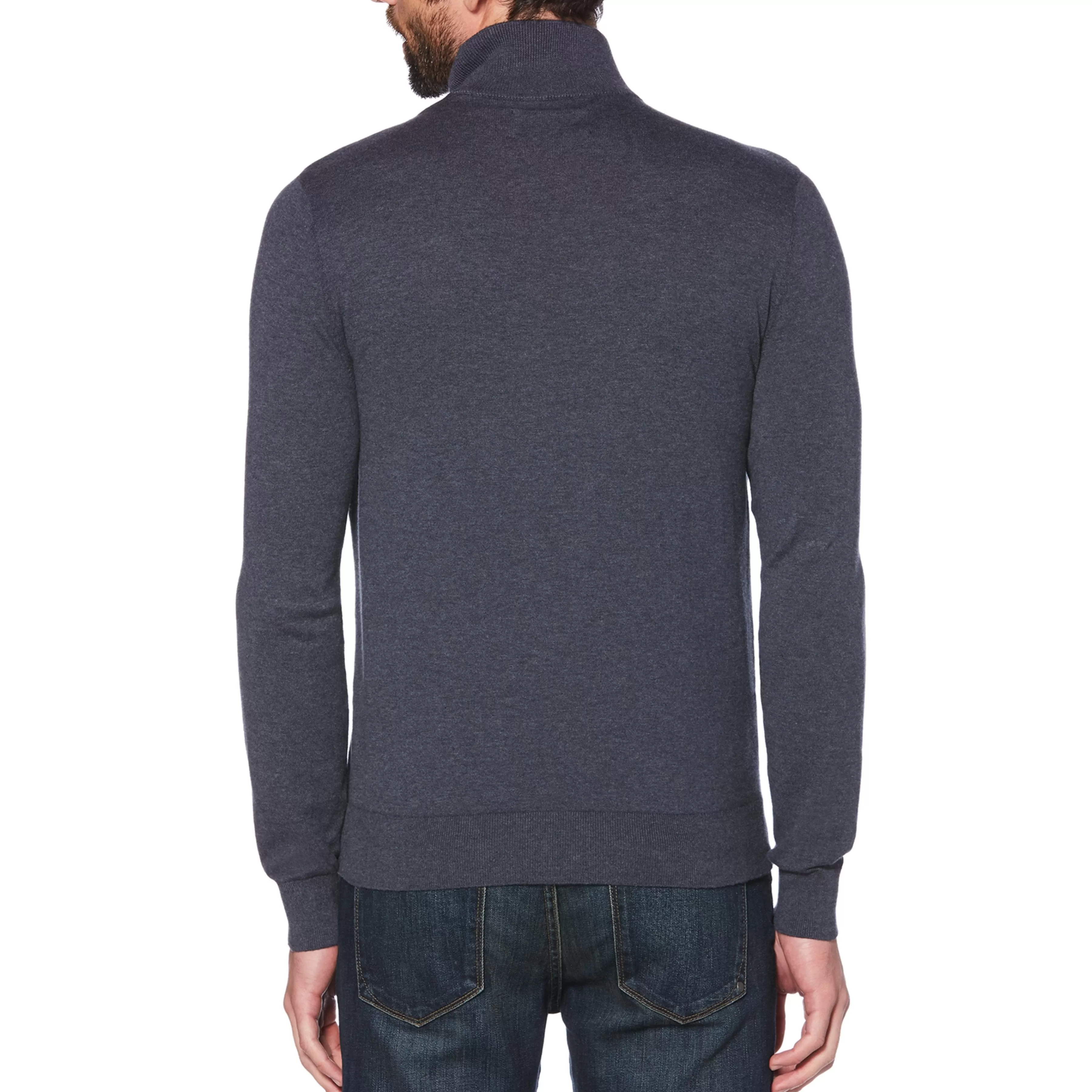 Flash Sale Supima Cotton Quarter Zip Sweater Men Sweaters