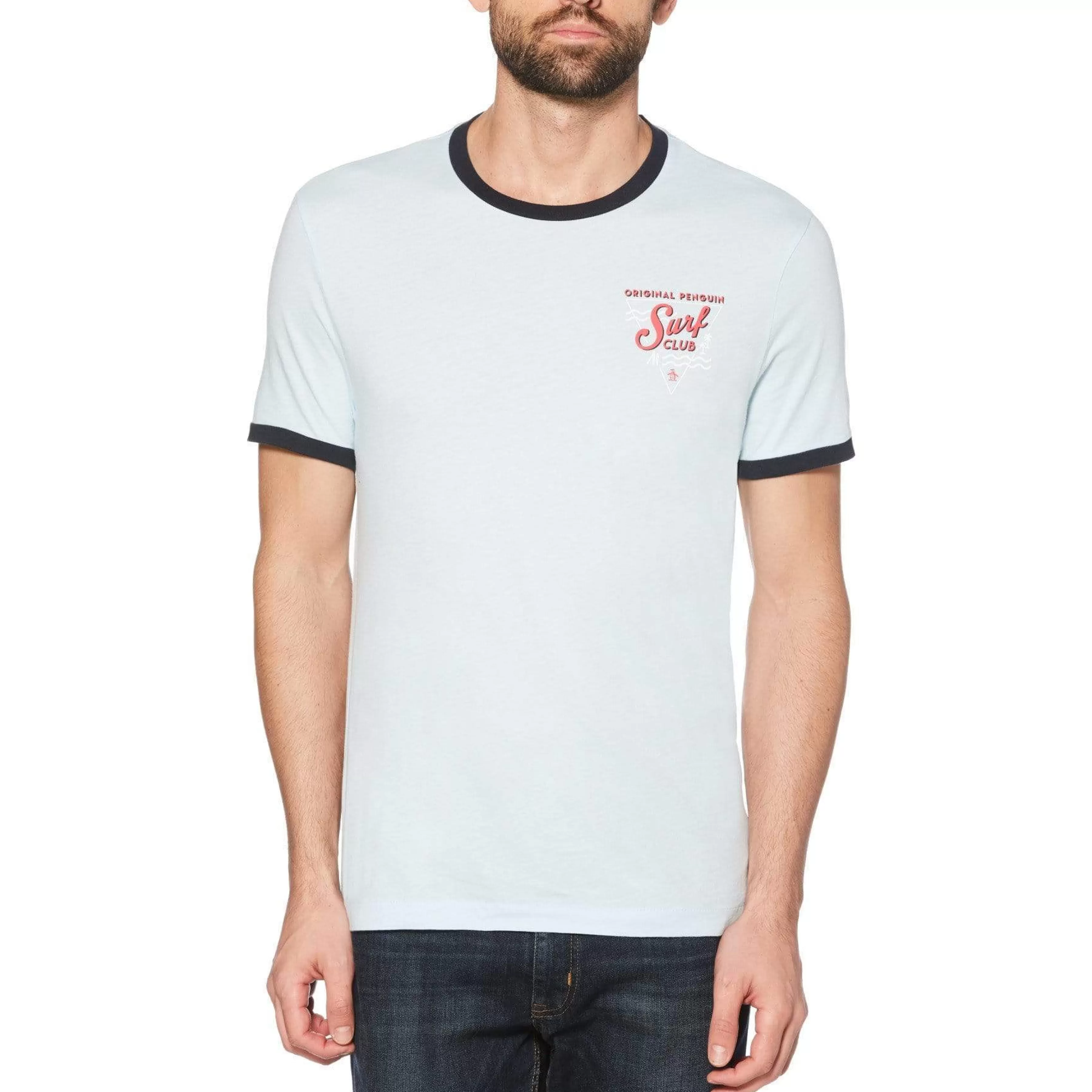Best Surf Club Ringer Tee Men Tees