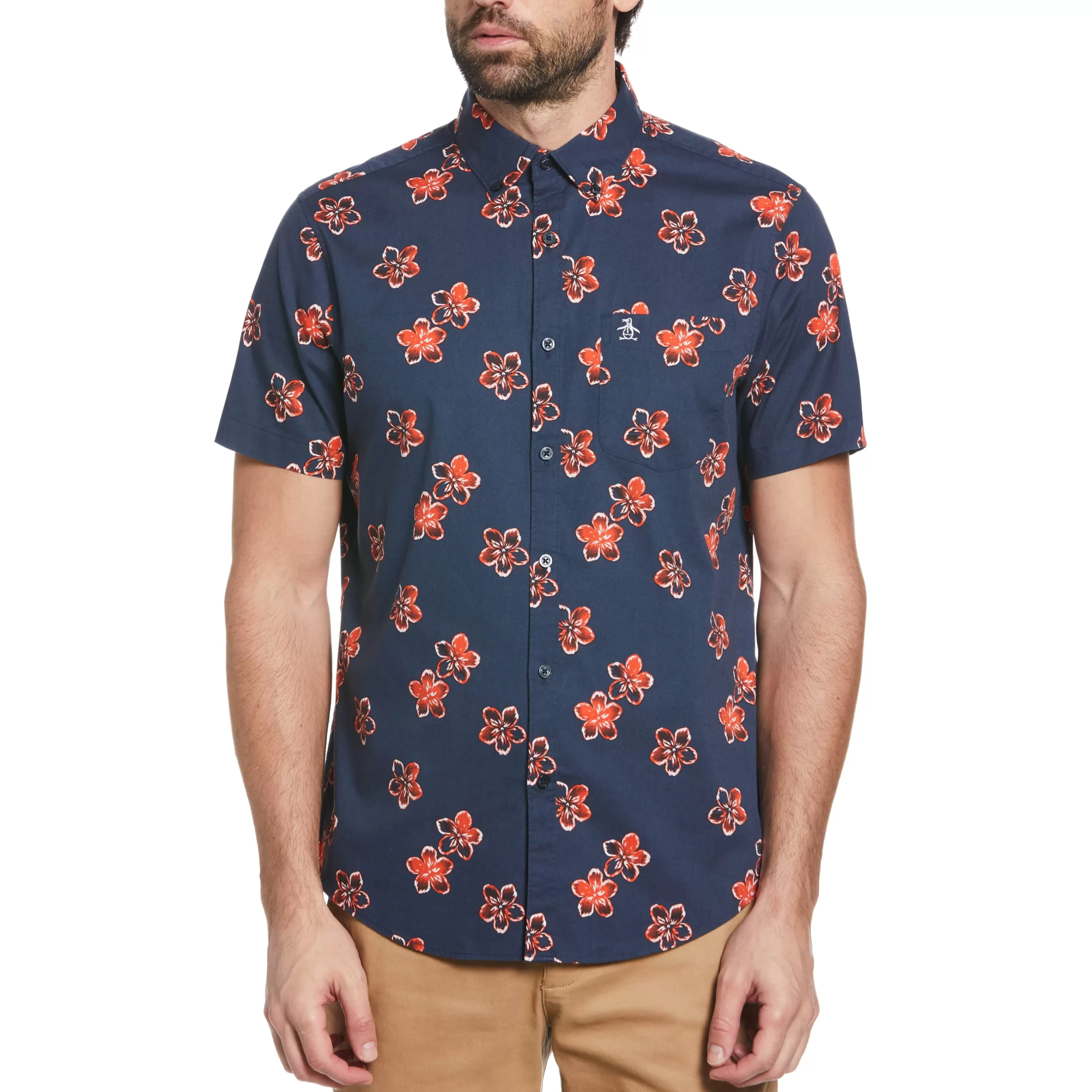Clearance Tie Dye Floral Print Shirt Men Shirts