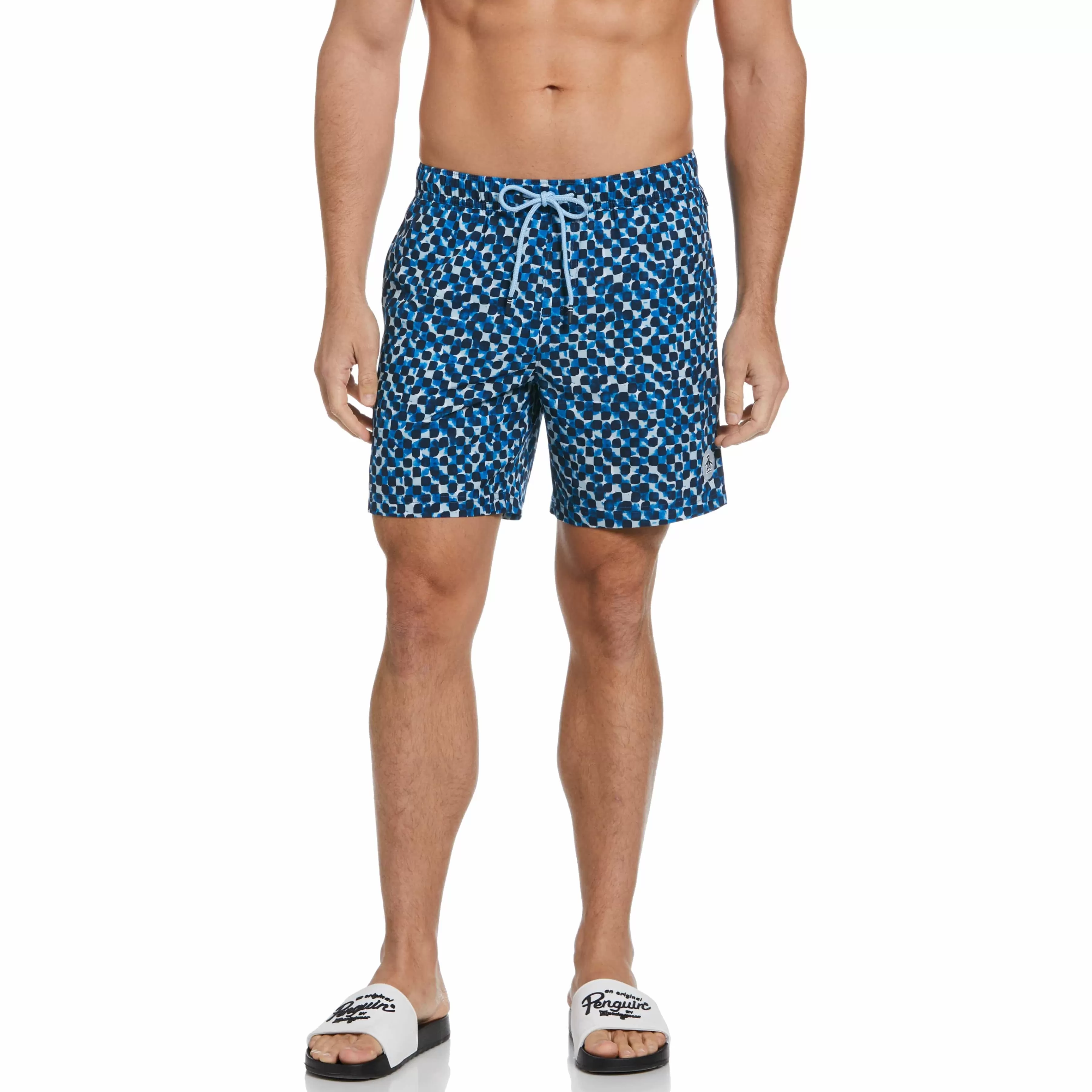 Best Sale Tile Print Swim Short Men Swim