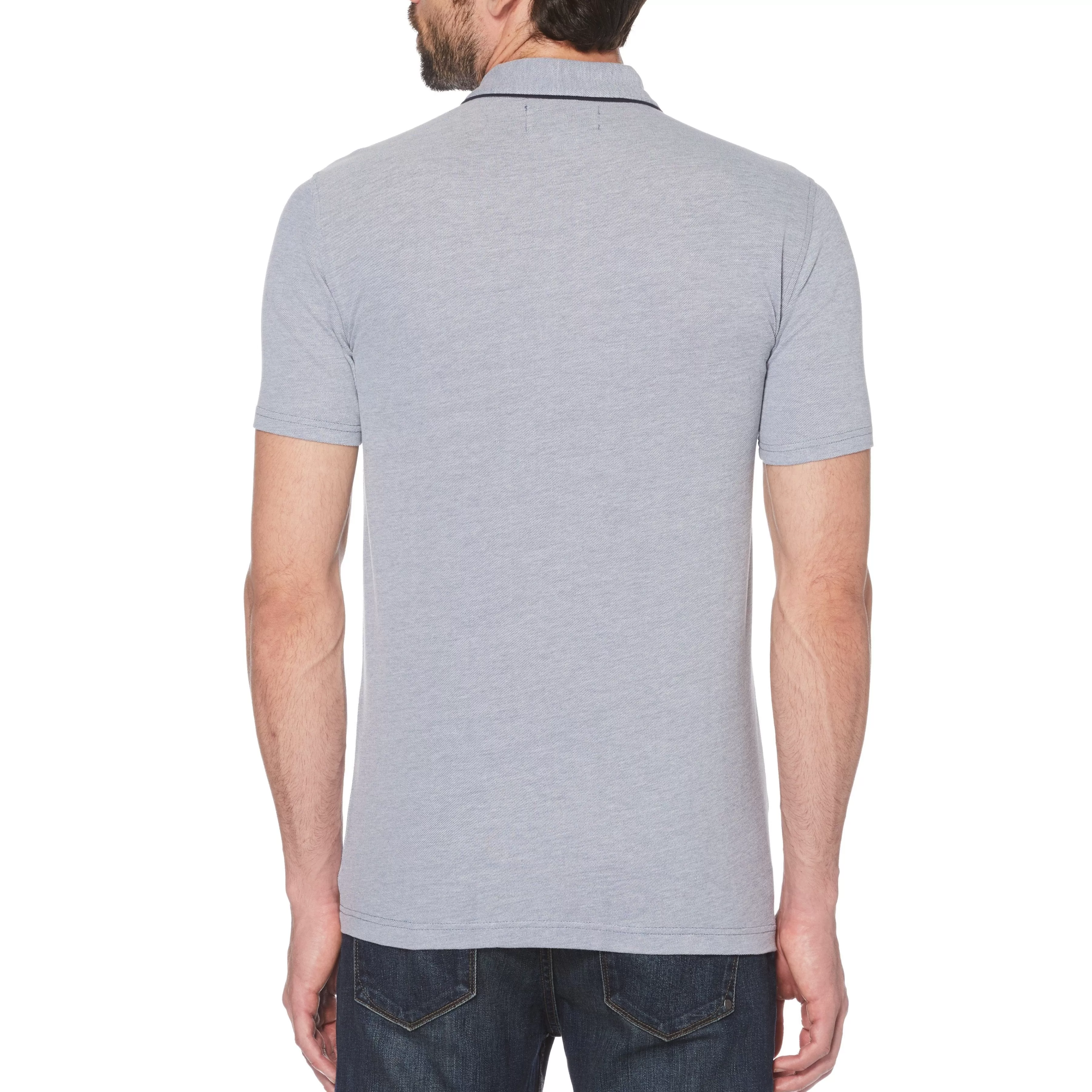 Fashion Tipped Birdseye Polo Men Polos