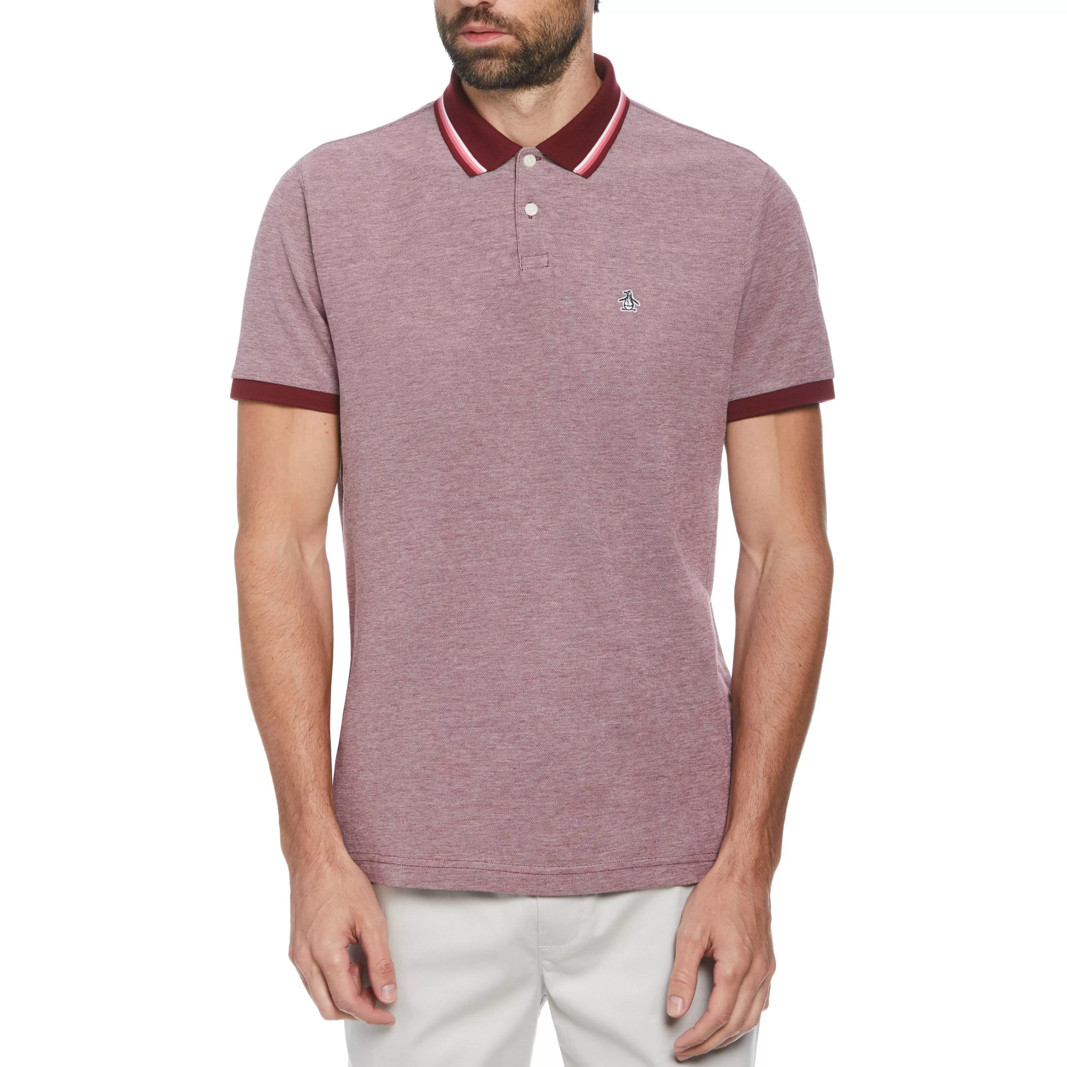 Hot Tipped Birdseye Polo Shirt Men Polos
