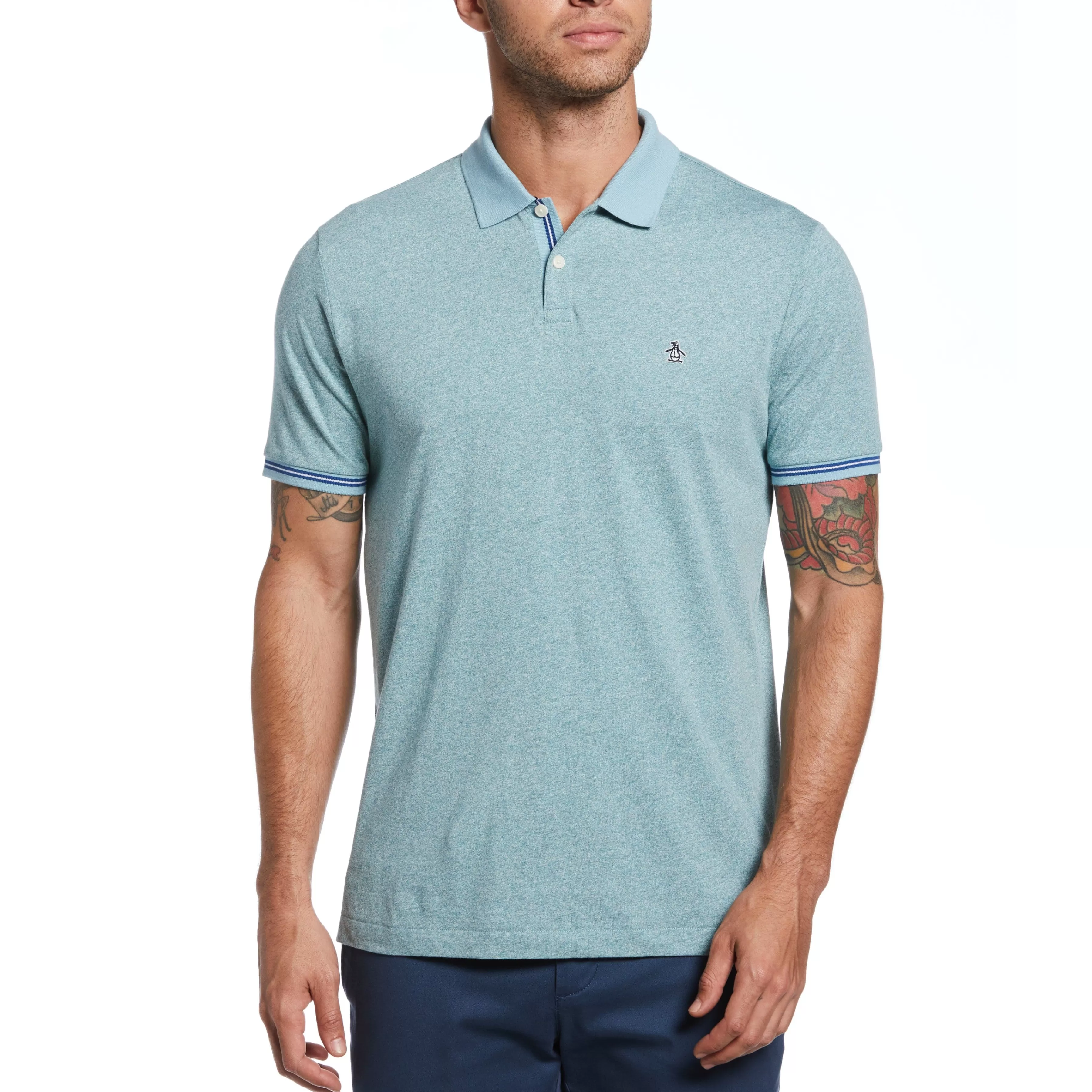 Outlet Tipped Pocket Polo Men Polos