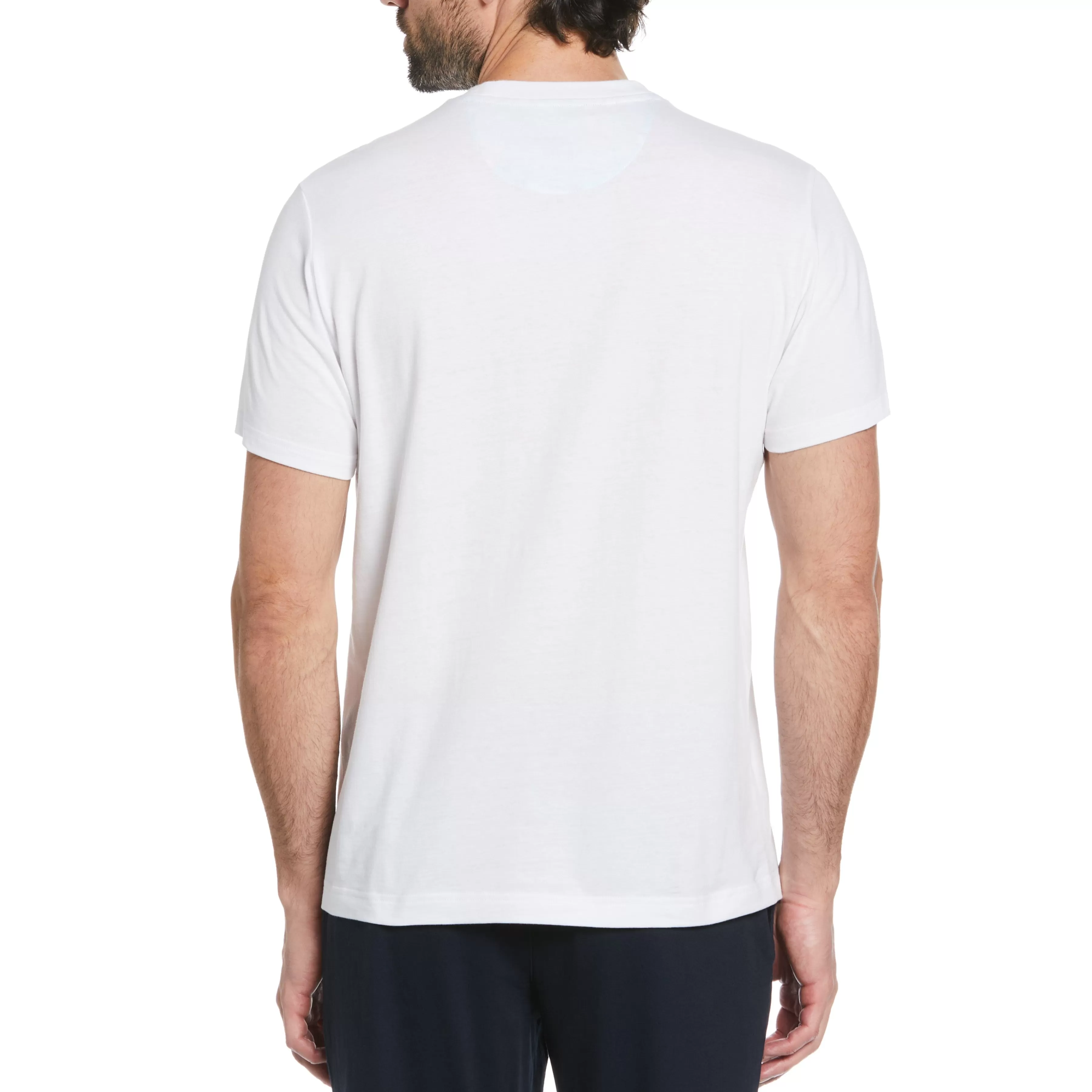 Cheap Tropical Floral Print Pocket Tee Men Tees