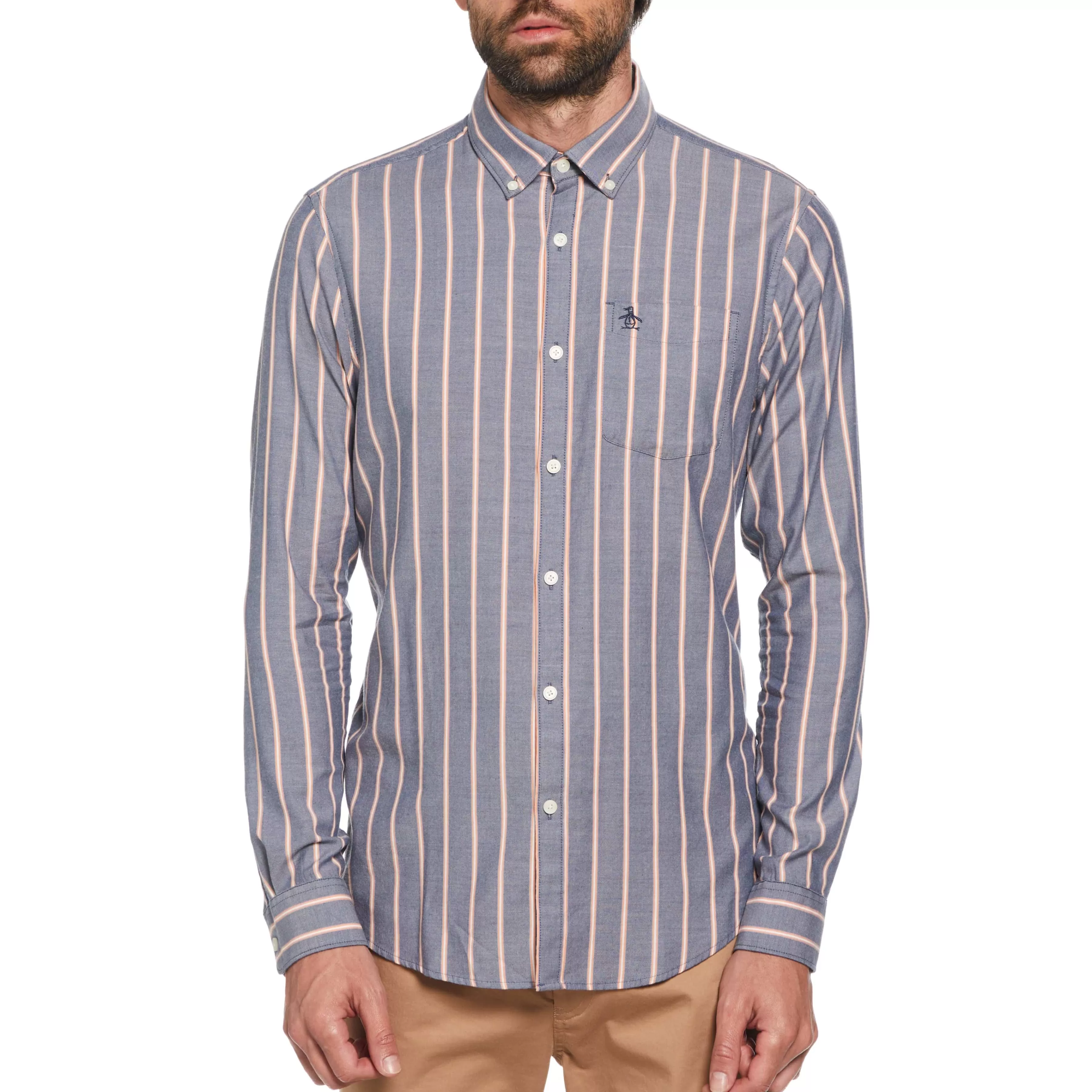 Shop Vertical Stripe Printed Shirt Men Shirts