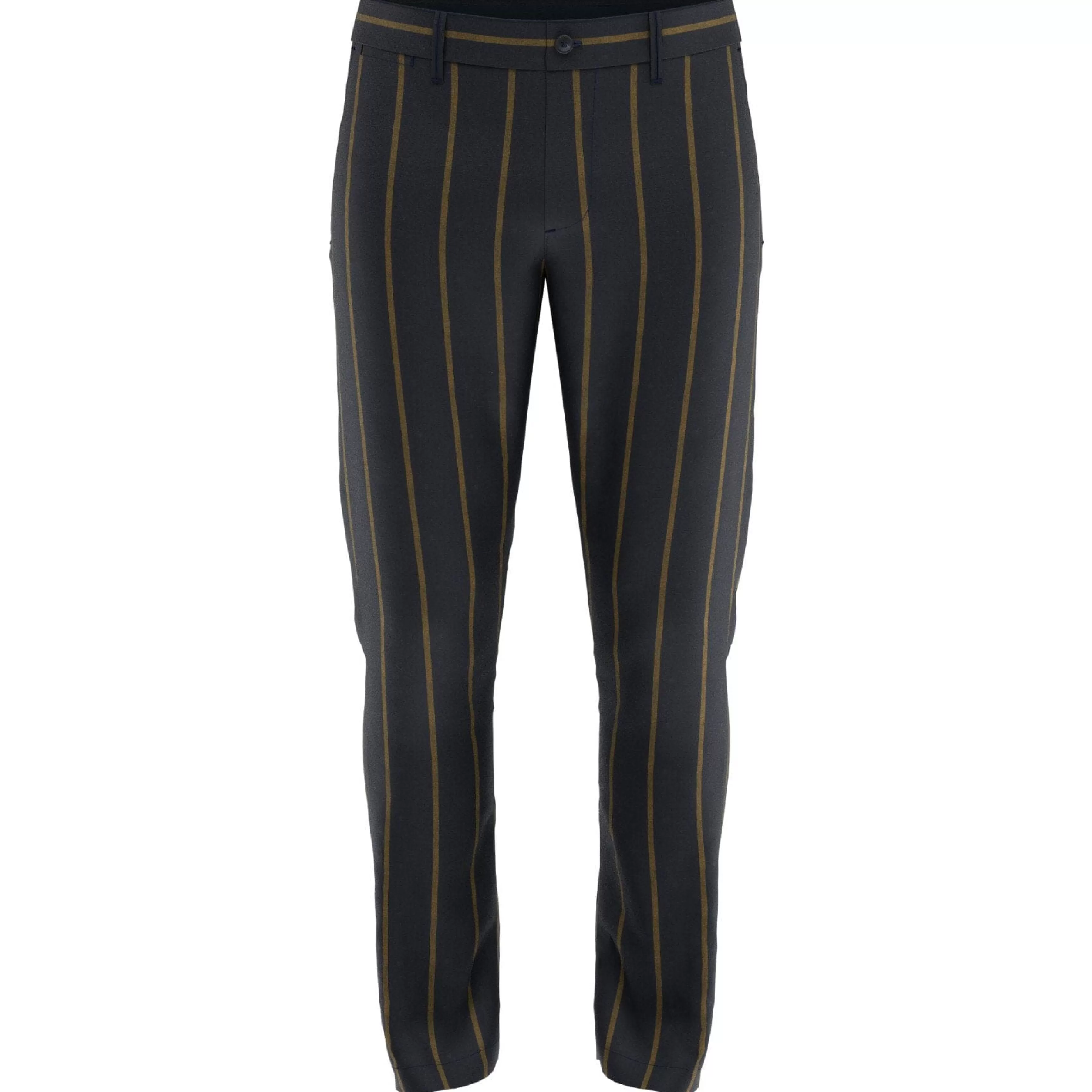 Discount Vertical Stripe Slim Fit Chino Men Pants