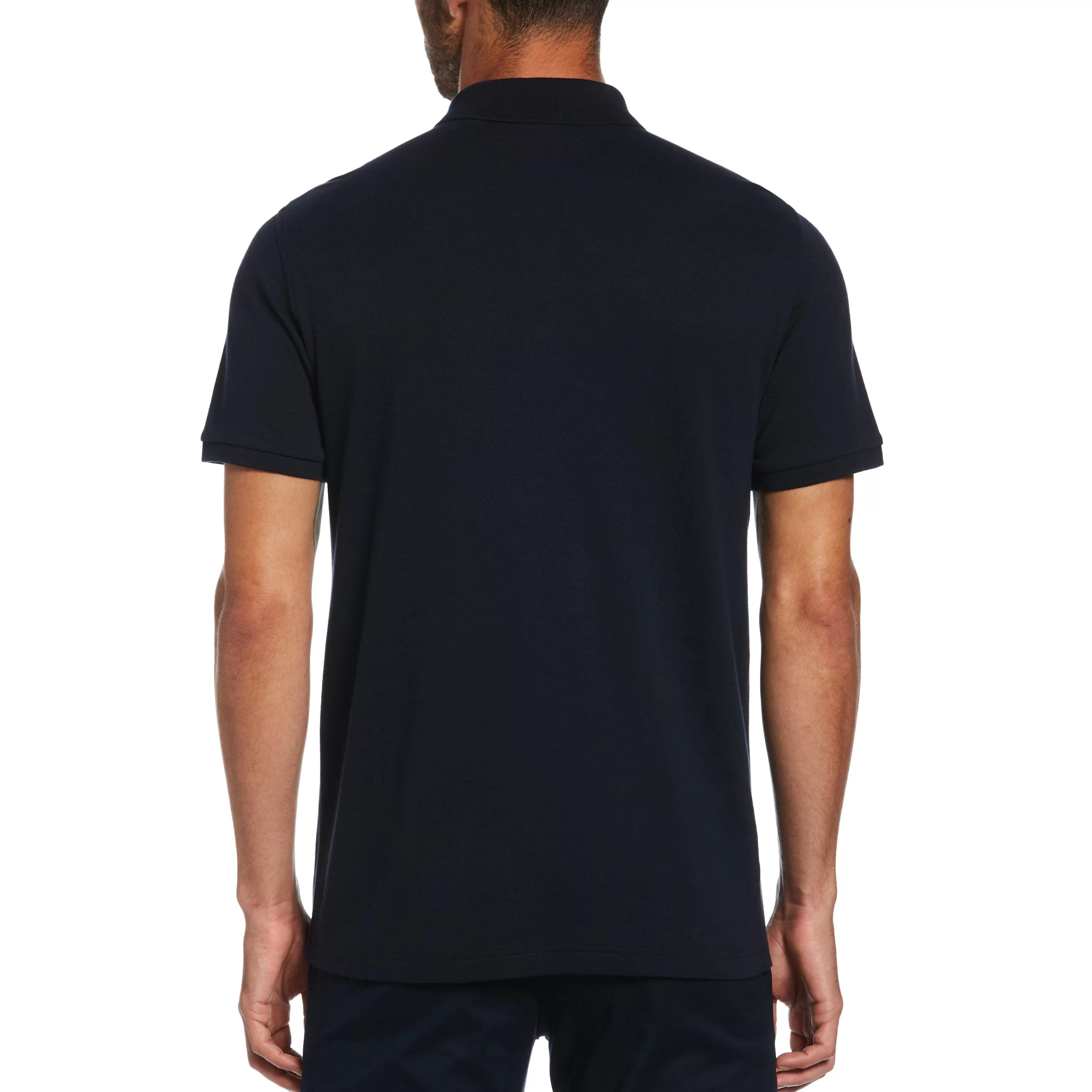 Clearance Vertical Striped Jacquard Polo Men Polos