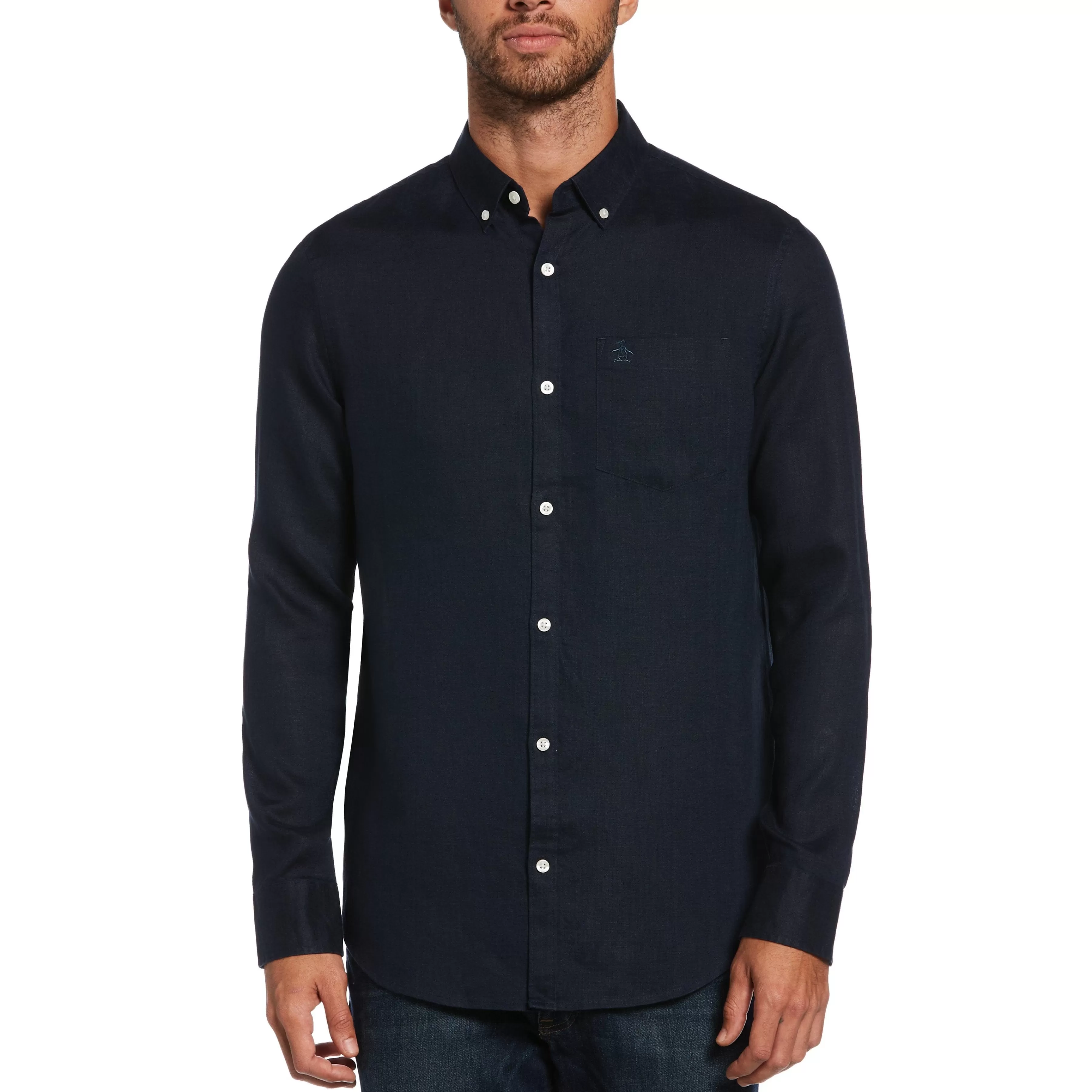 Clearance Washed Linen Shirt Men Shirts