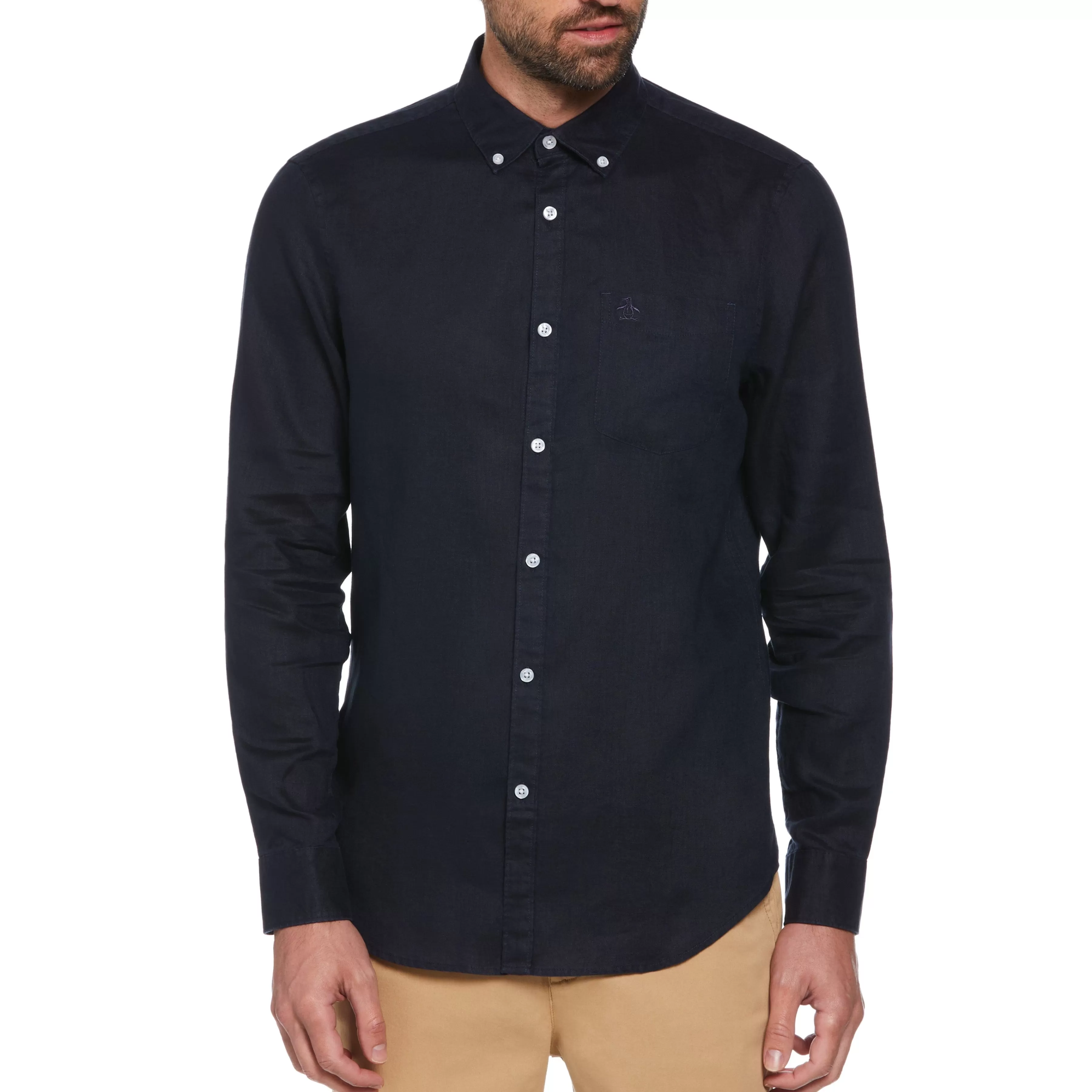 Cheap Washed Linen Shirt Men Shirts