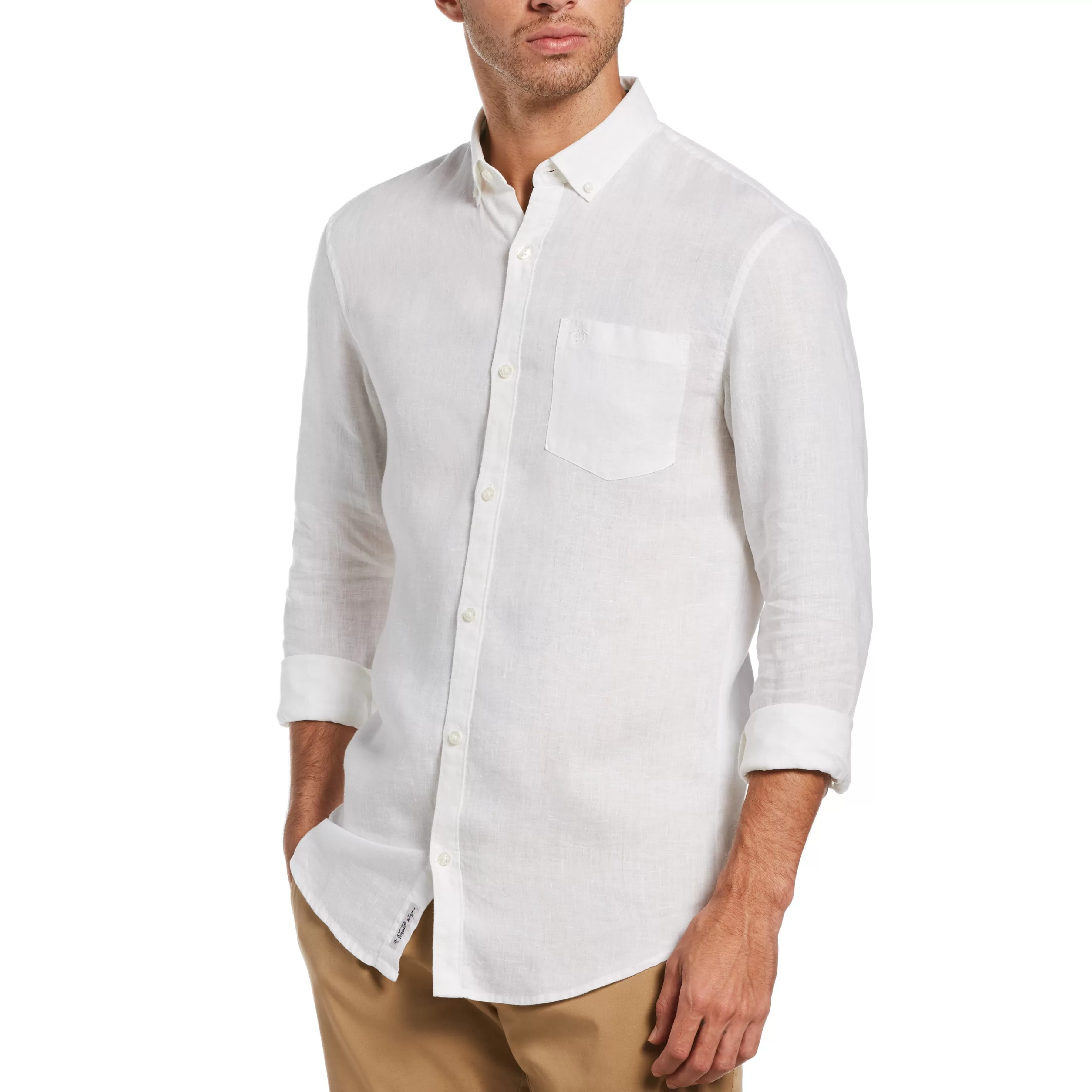 Cheap Washed Linen Shirt Men Shirts