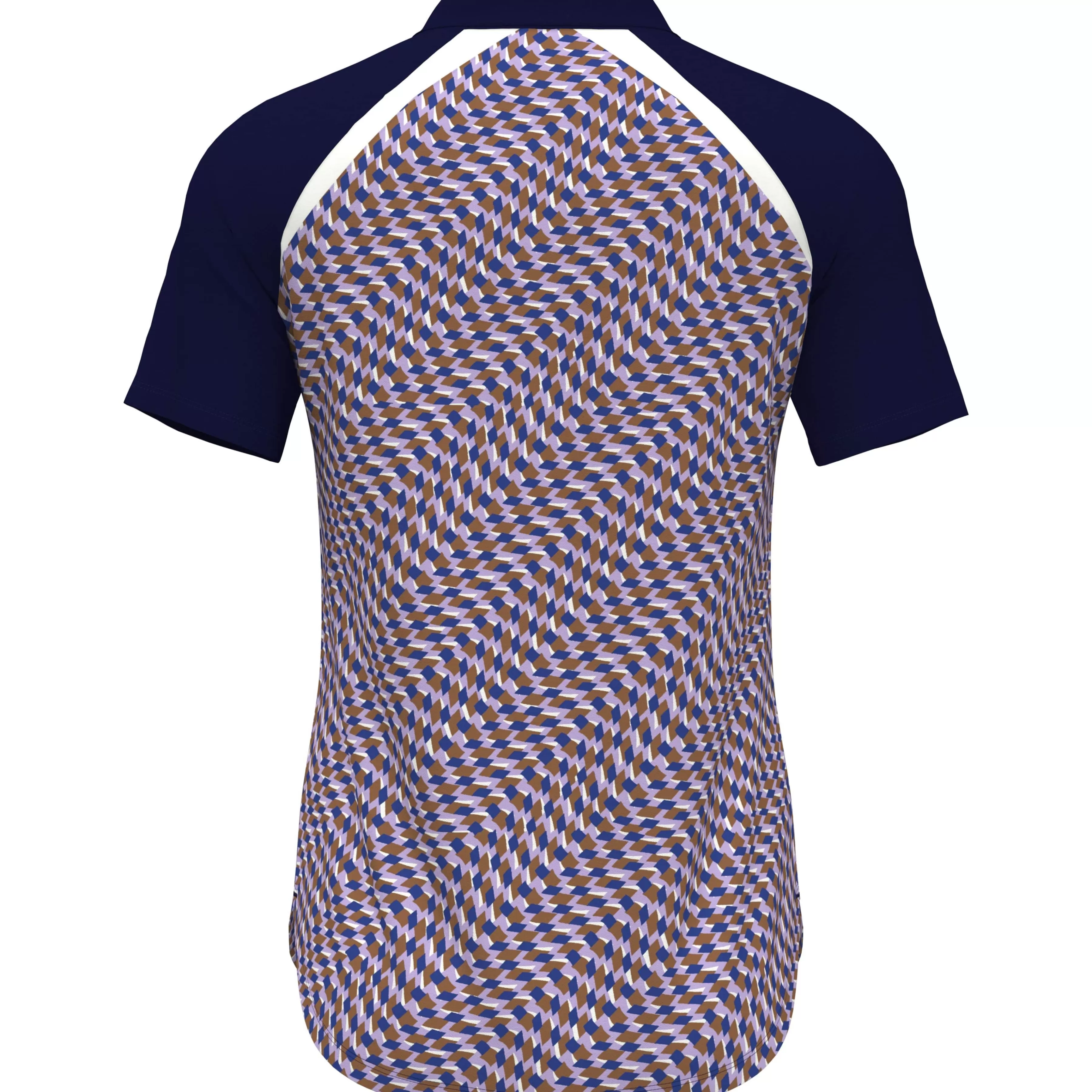 Discount Women'S Color Block Optical Print Golf Polo Women Women'S