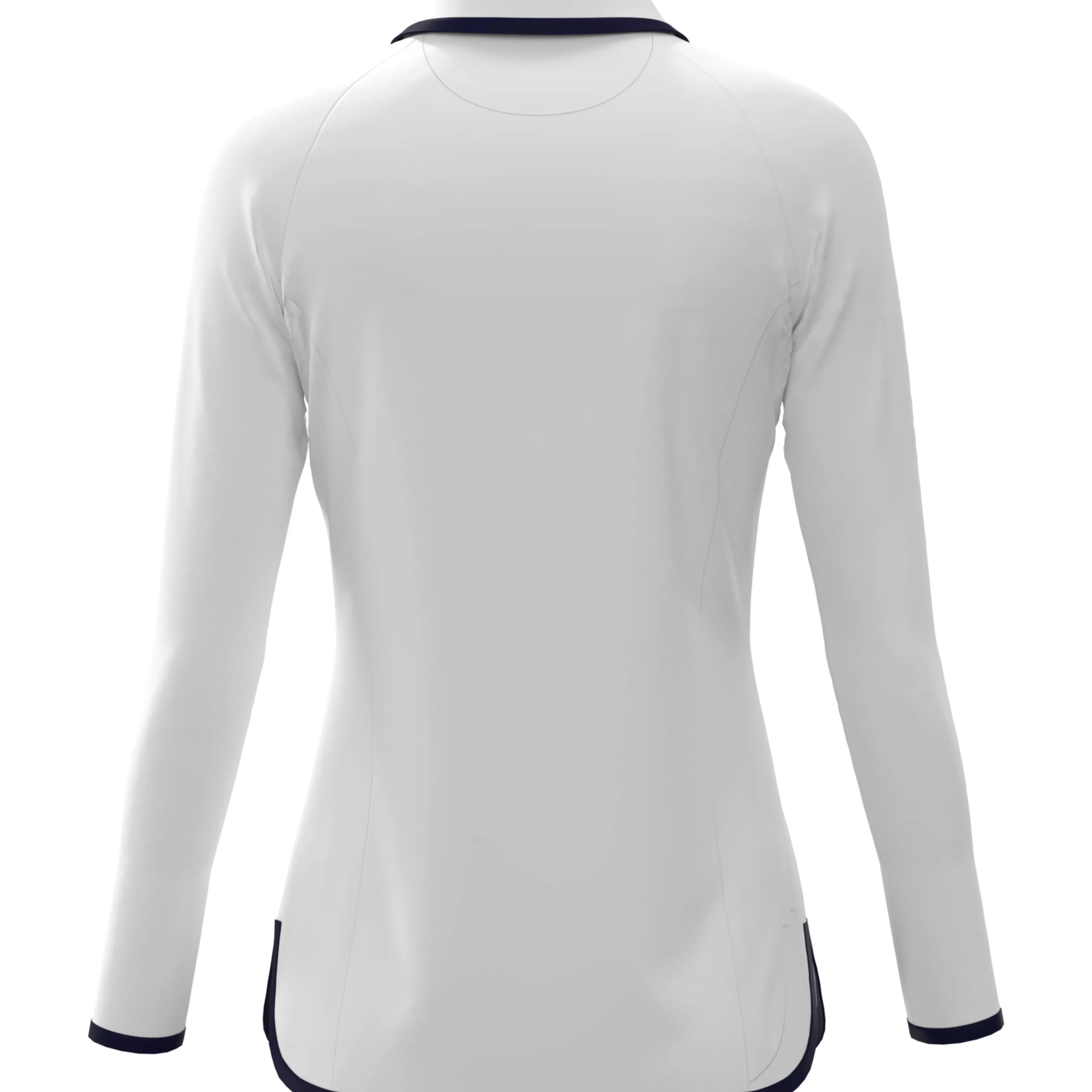 Cheap Women'S Contrast Rounded Hem Golf Polo Women Women'S
