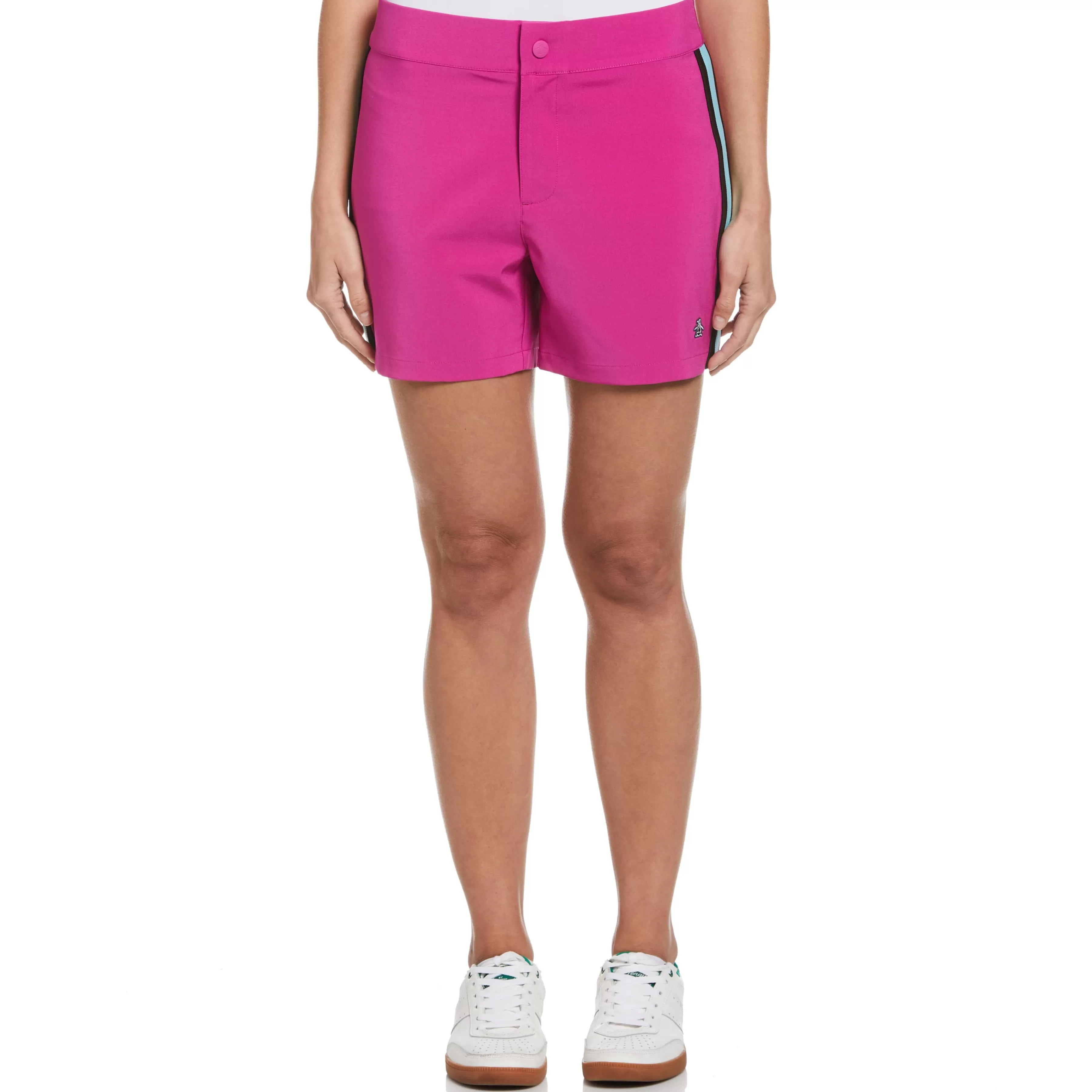 Best Sale Women'S Contrast Seam Side Snap Golf Shorts Women Women'S