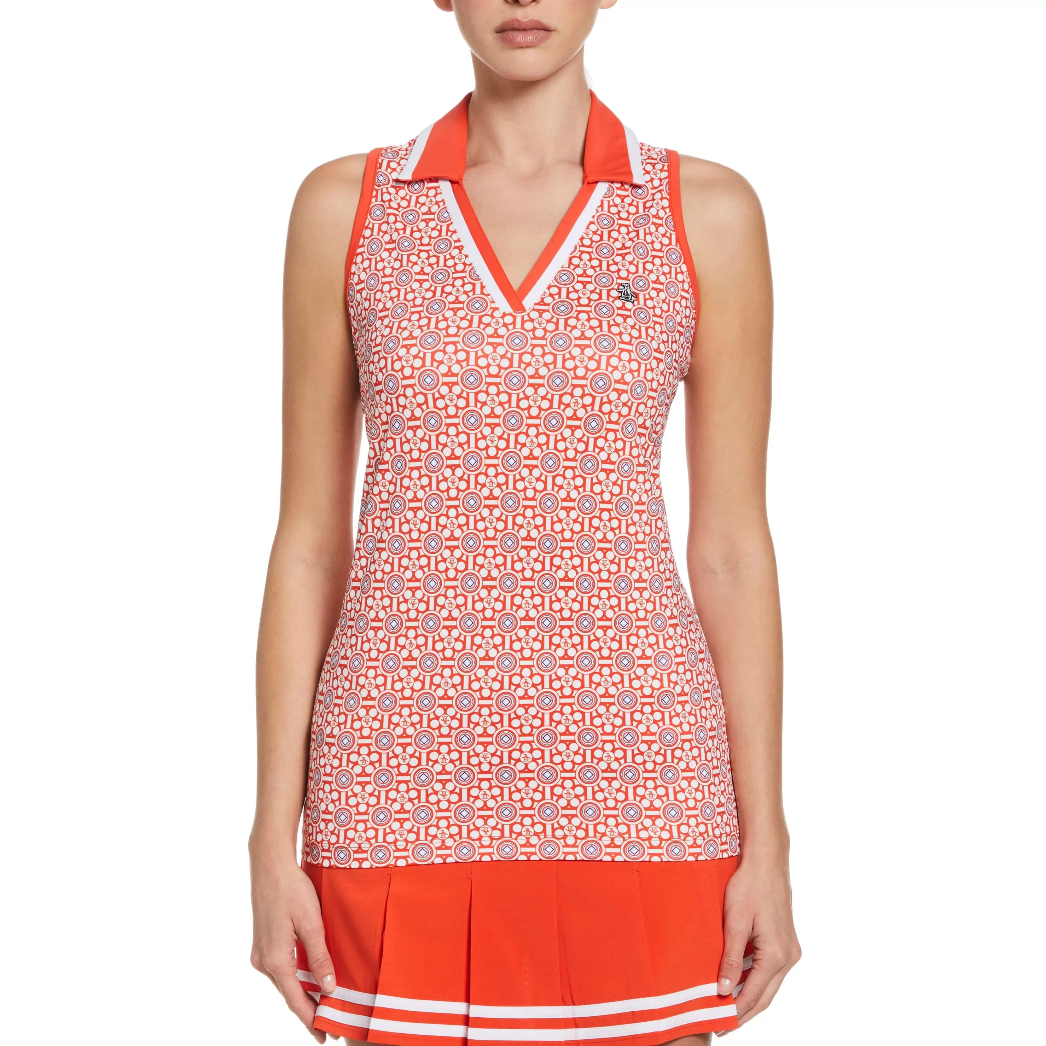Best Sale Women'S Geometric Print V-Neck Golf Polo Women Women'S
