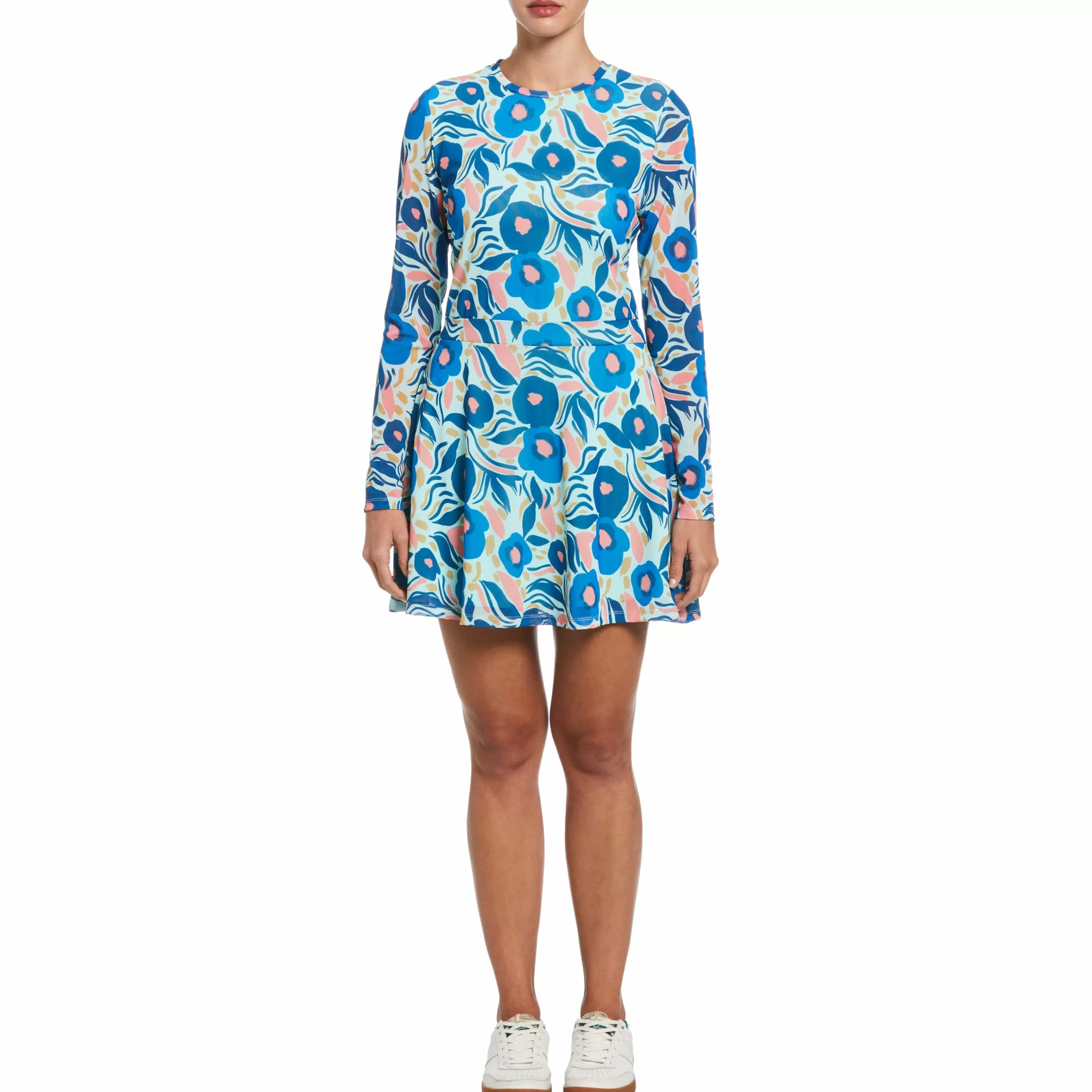 New Women'S Paper Cut Floral Print Golf Dress Women Women'S