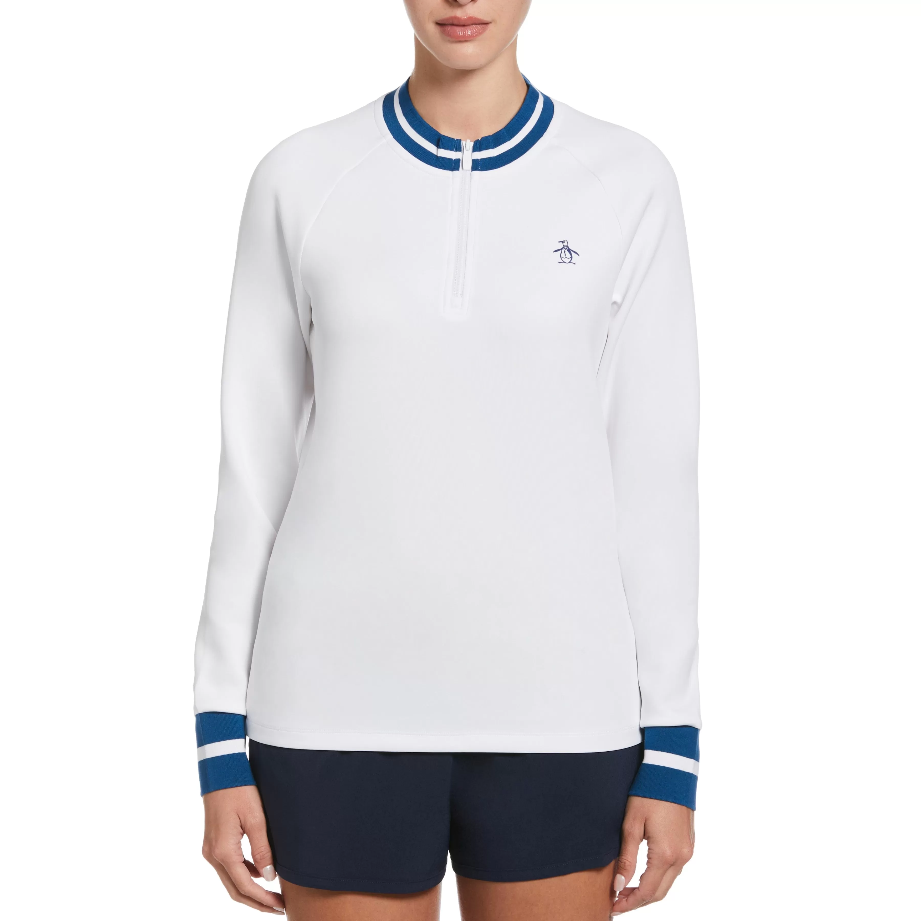 New Womens Quarter Zip Tennis Sweater Women Women'S