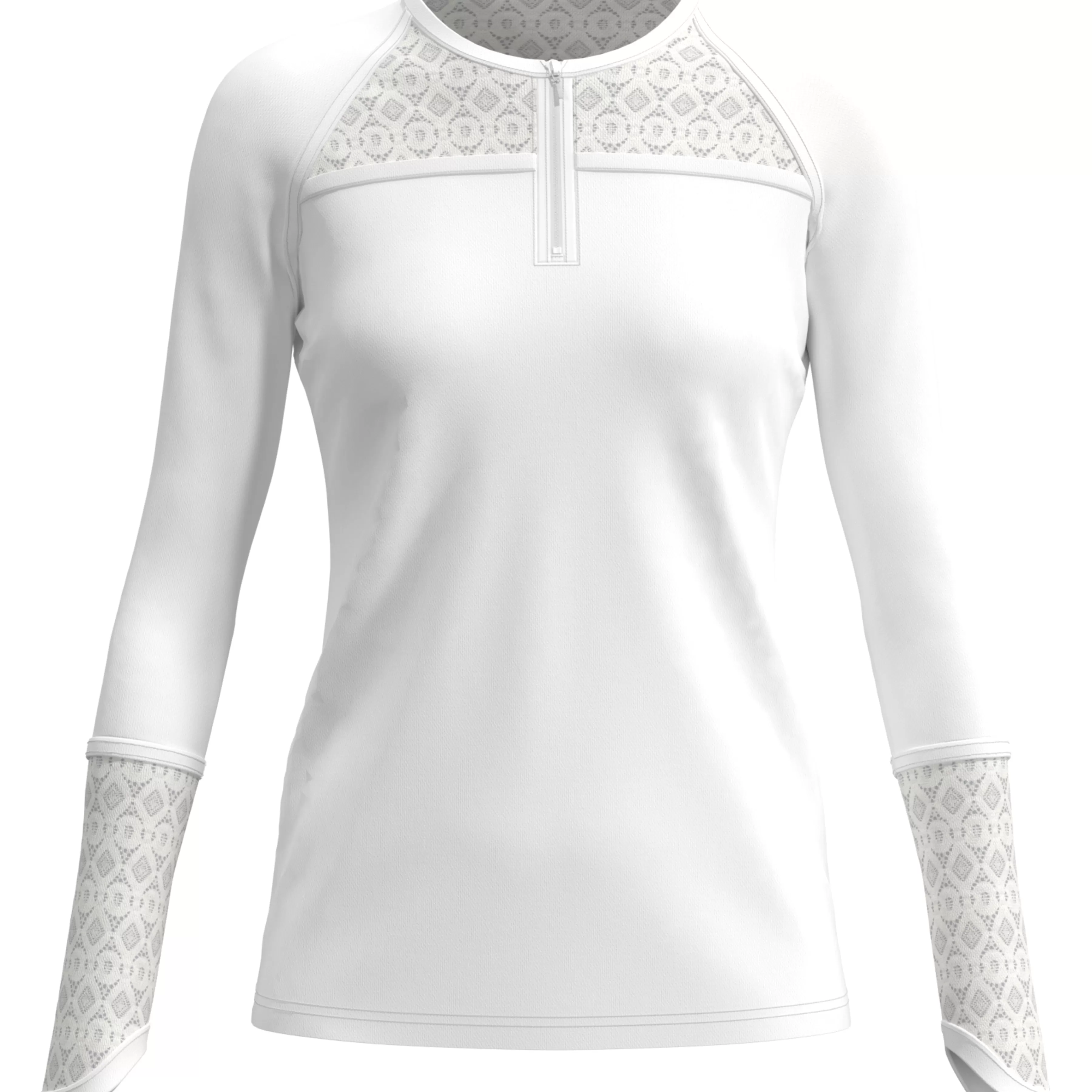 Discount Women'S Raglan Tennis Shirt With Lace Inserts Women Women'S