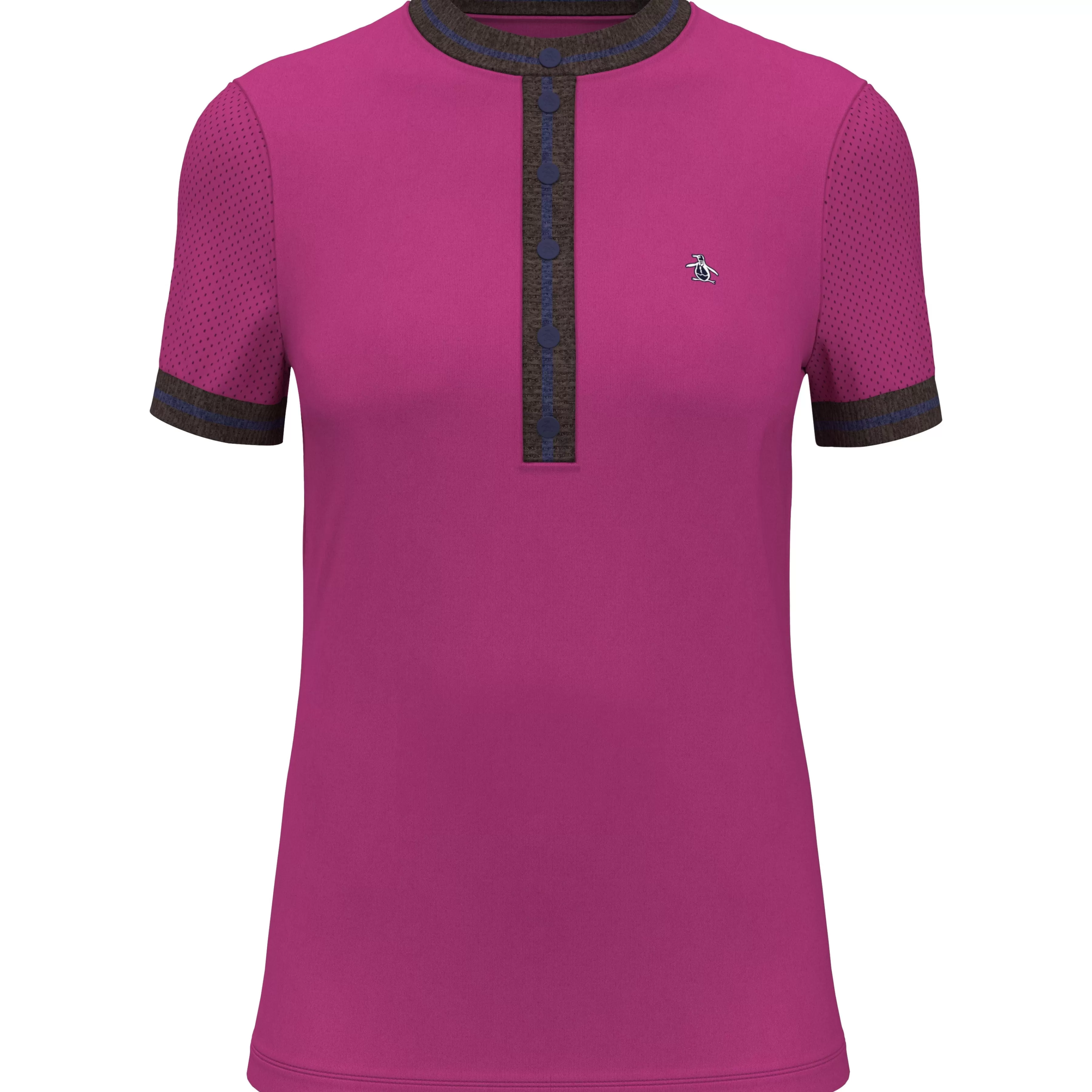 Cheap Women'S Stripe Rib Collar Golf Shirt Women Women'S