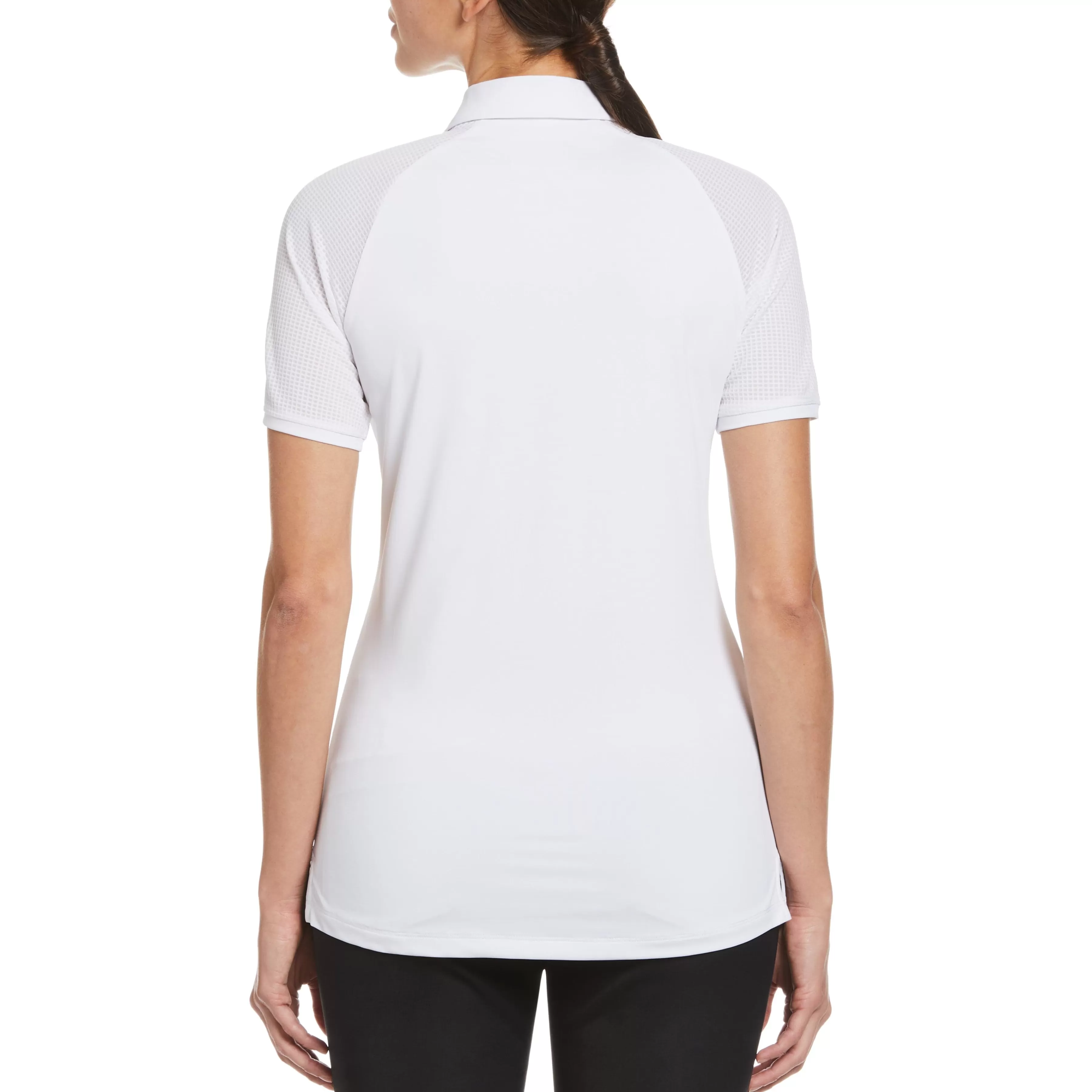 Sale Women'S Zip Front Asymmetrical Mesh Golf Polo Women Women'S