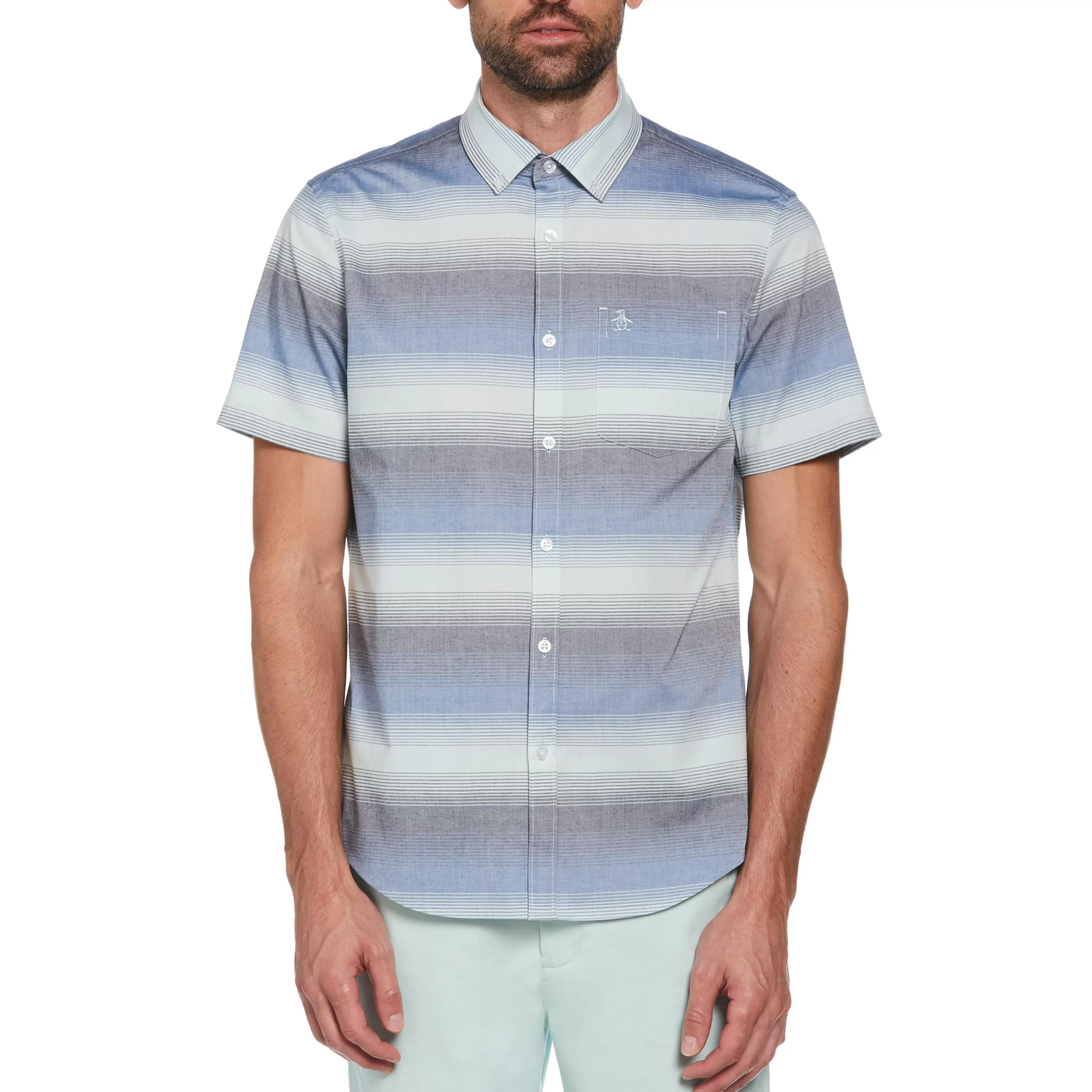 Discount Woven Engineered Stripe Shirt Men Shirts