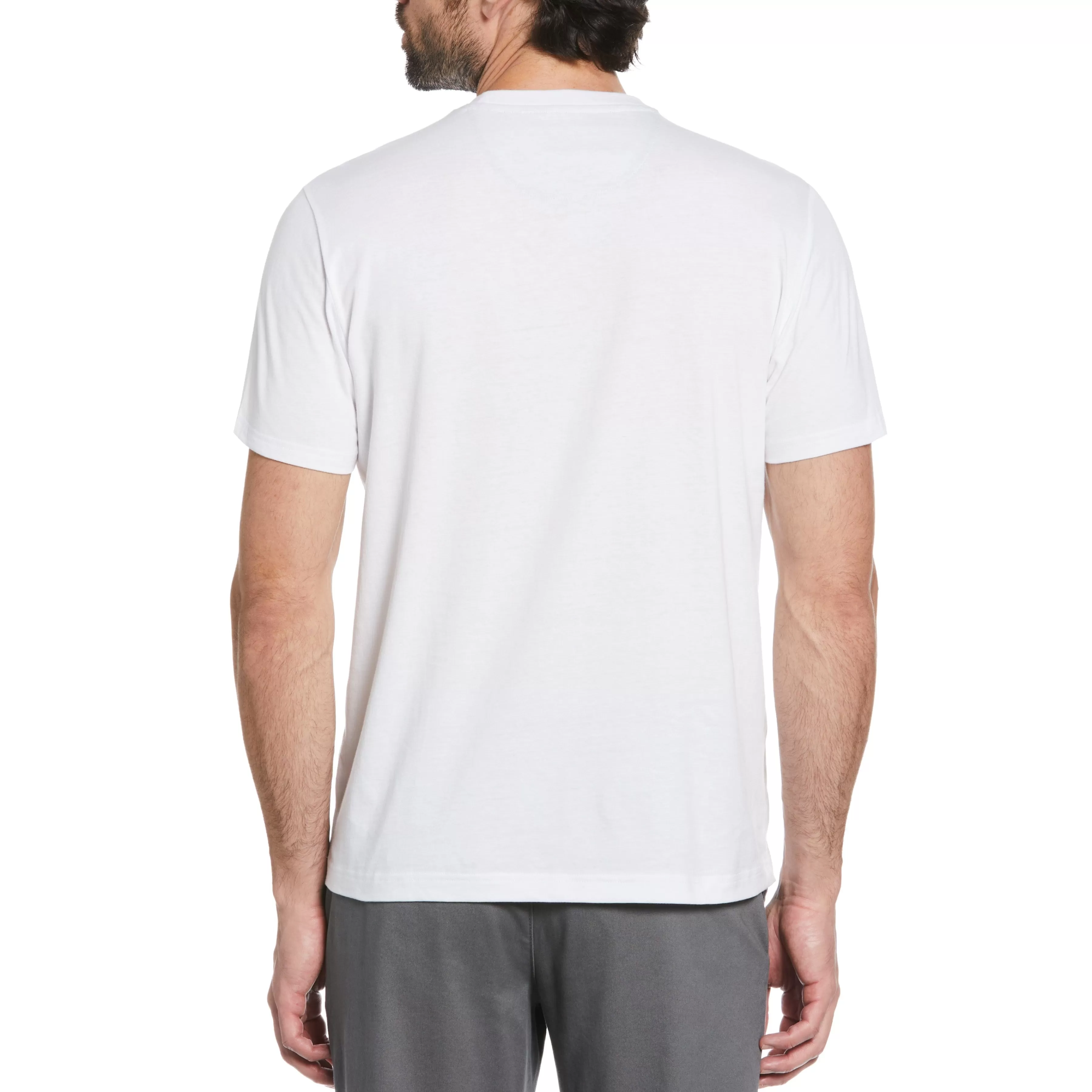 Fashion Woven Palm Pocket Tee Men Tees